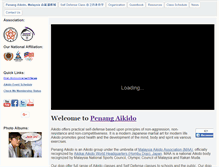 Tablet Screenshot of aikido-penang.com